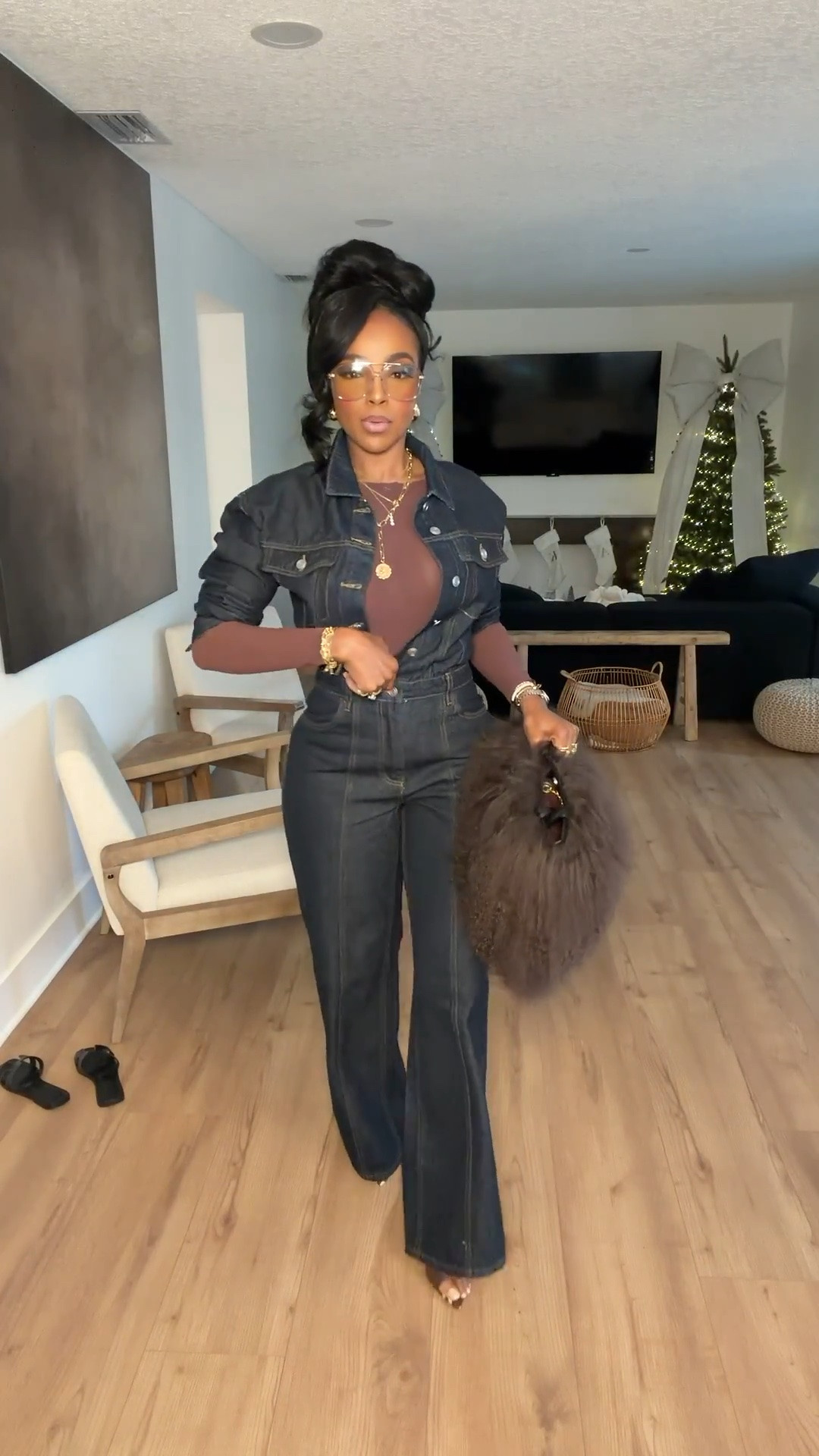 Scroll to shop! ✨ Everything from this look is linked below. Tall jumpsuit sold out but it’s available in Regular!👇🏽    

Wearing: Size Small | 5’4” | 140 lbs | Denim 2 Long

📲   Download the FREE LTK app & follow me (@kirasfashionfinds) to shop all my daily finds.  #LTKootd #LTKPetite #LTKU
