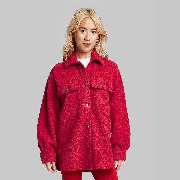 Women's Cozy Shacket - Wild Fable™ | Target