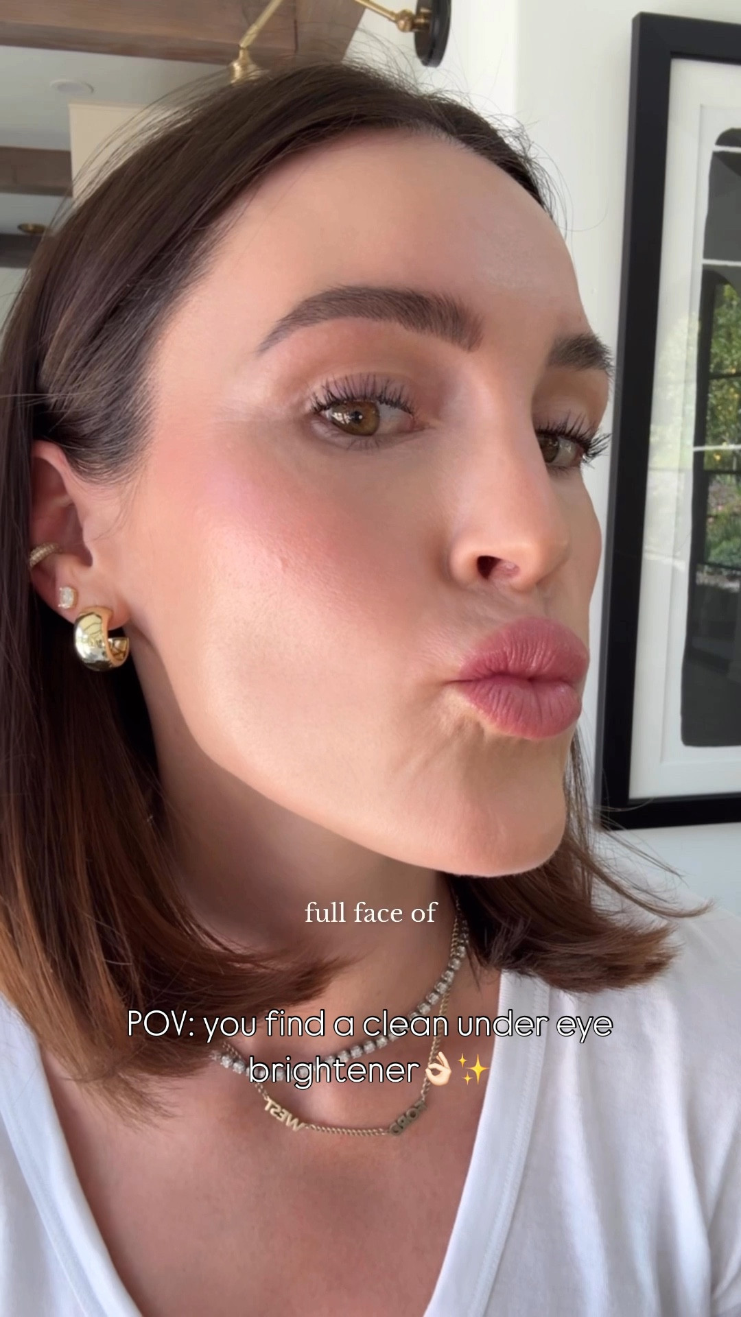 BEAUTY \ game changer product alert!!🚨🚨🚨 Obsessed with this brightening serum color corrector!! I have “magic”. It targets the dark circles (purples and blues) and makes your under eyes look smooth & awake + it’s a clean makeup find!!👌🏻👌🏻 I typically apply it after skincare and before foundation and all of my other makeup. Let it set for 3-4 min, get tacky and then blend into your skin with a flat brush. Viola!🙋🏻‍♀️ A full face of low-tox makeup coming your way next!

#LTKFindsUnder50 #LTKBeauty #LTKWatchNow