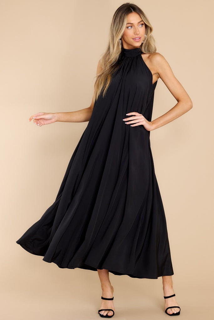 Worth Every Penny Black Maxi Dress | Red Dress 