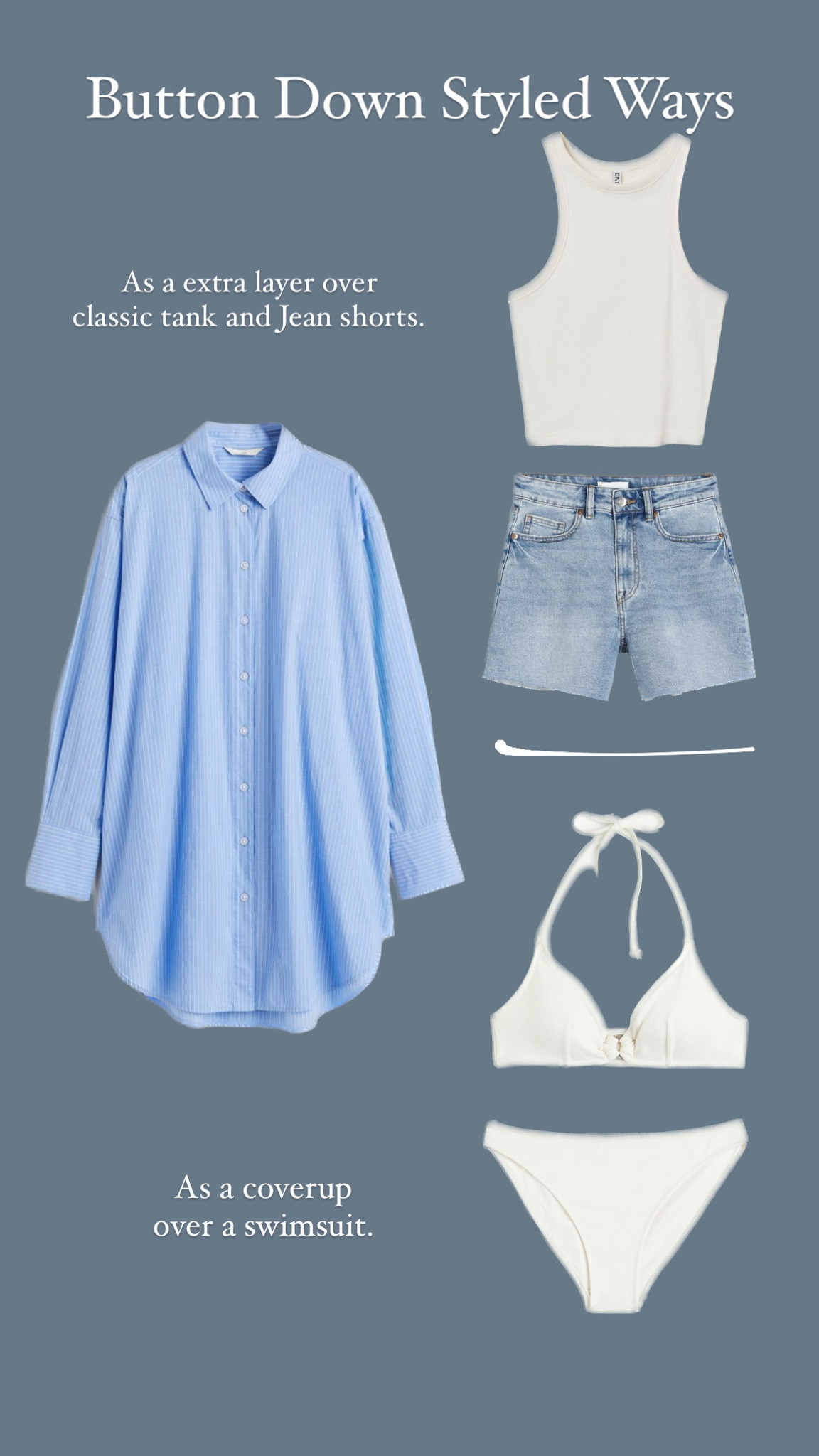 Classic Button Down styled two ways. 

Spring outfit, summer outfit, button down, swimsuit, vacation style, shorts

#LTKtravel #LTKSeasonal #LTKswim