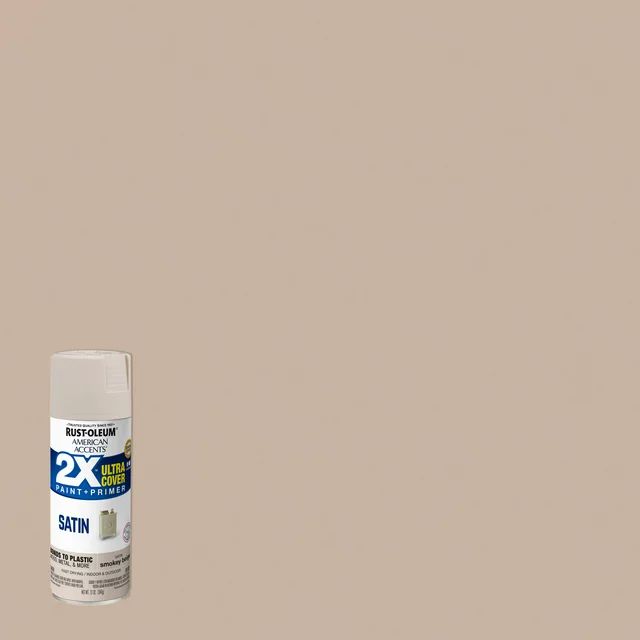 Smoky Beige, Rust-Oleum American Accents 2X Ultra Cover Satin Spray Paint- 12 oz | Walmart (US)