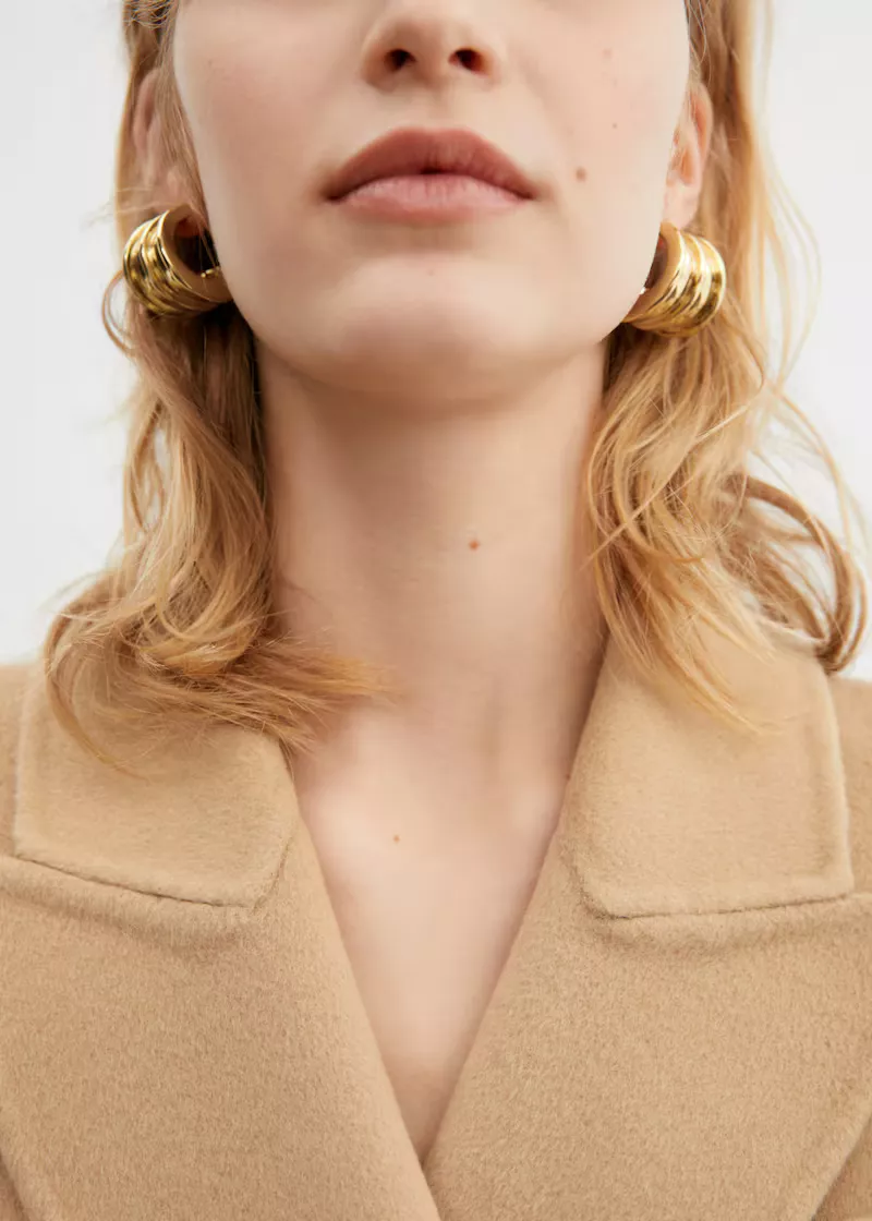 Lydia Tomlinson Satin hoop earring … curated on LTK