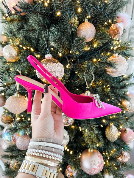 The heels of dreams. Available in hot pink and black with a diamanté bow. Available up to size 46!

Armcandy is a high-low mix of a Michael Kors Bradshaw smart watch, a gold bangle and a taupe bracelet set. 

Christmas tree, baubles, home decor, Christmas decor



#LTKSeasonal #LTKHoliday #LTKshoecrush
