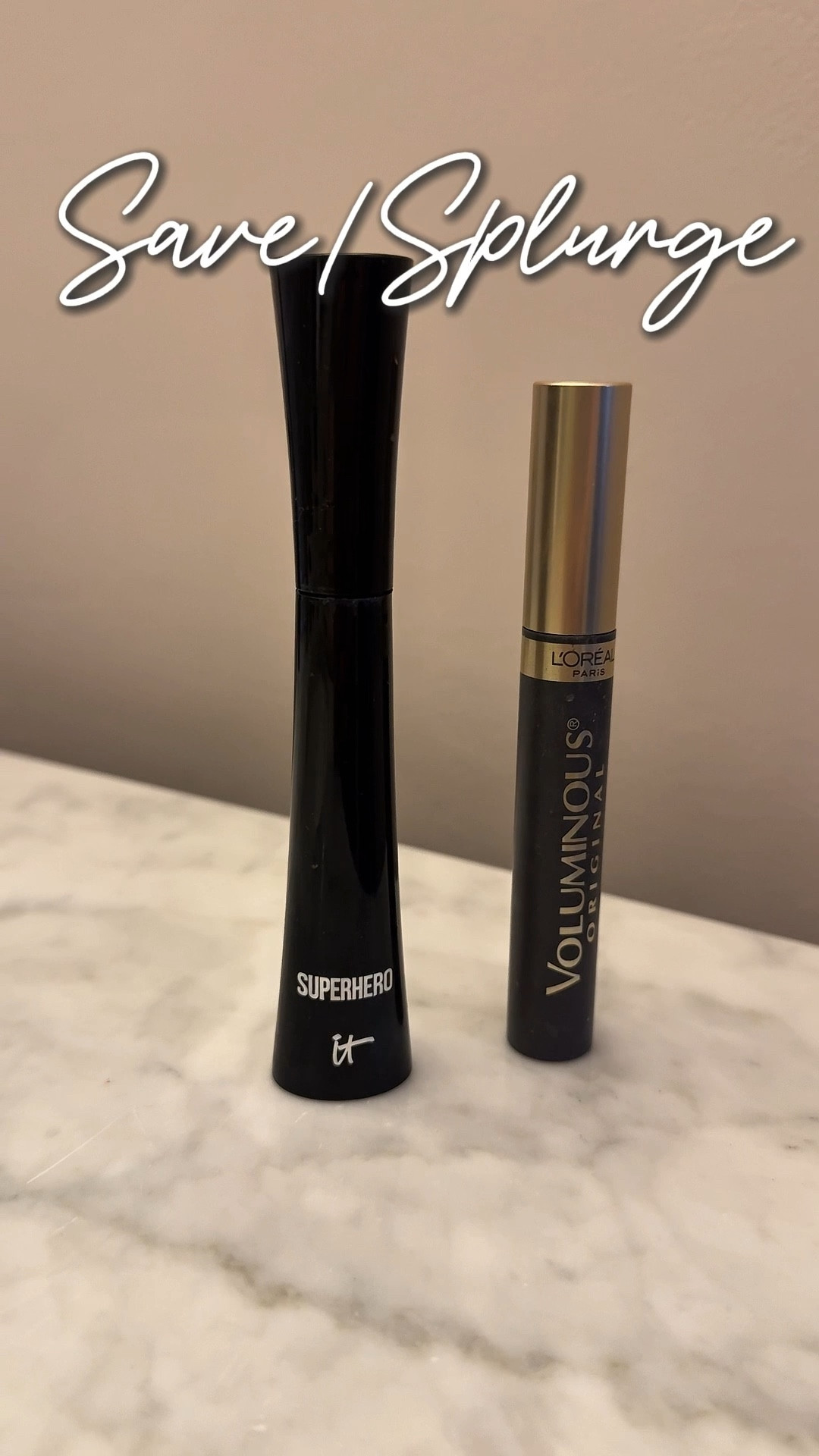 Save/splurge Mascara version. My mascara splurge favorite comes from it. Superhero. It volumizes and lengthens lashes. Voluminous has the spot of my favorite save. If you’re looking for an affordable mascara look no farther. 

#affordablemakeup #makeupdupes #mascara #affordablebeauty

Mascara, makeup, beauty products, makeup for less

#LTKBeauty #LTKSaleAlert #LTKFindsUnder50