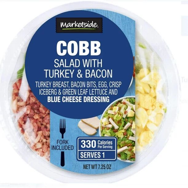 Marketside Cobb Salad with Turkey & Uncured Bacon, 7.25 oz | Walmart (US)
