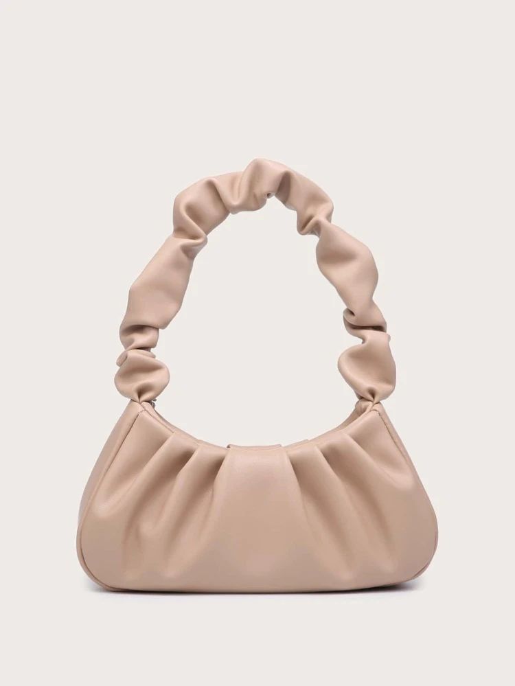 Minimalist Ruched Shoulder Bag | SHEIN