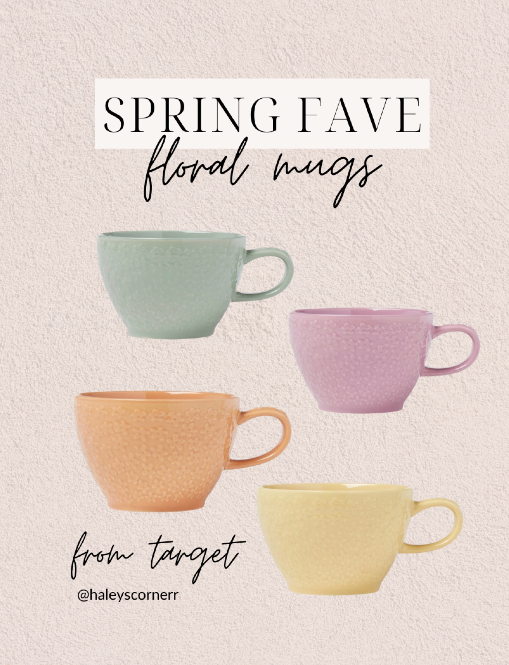 $10 Spring Floral Mugs from Target! 🌸 #targethome 

#LTKFind #LTKGiftGuide #LTKhome