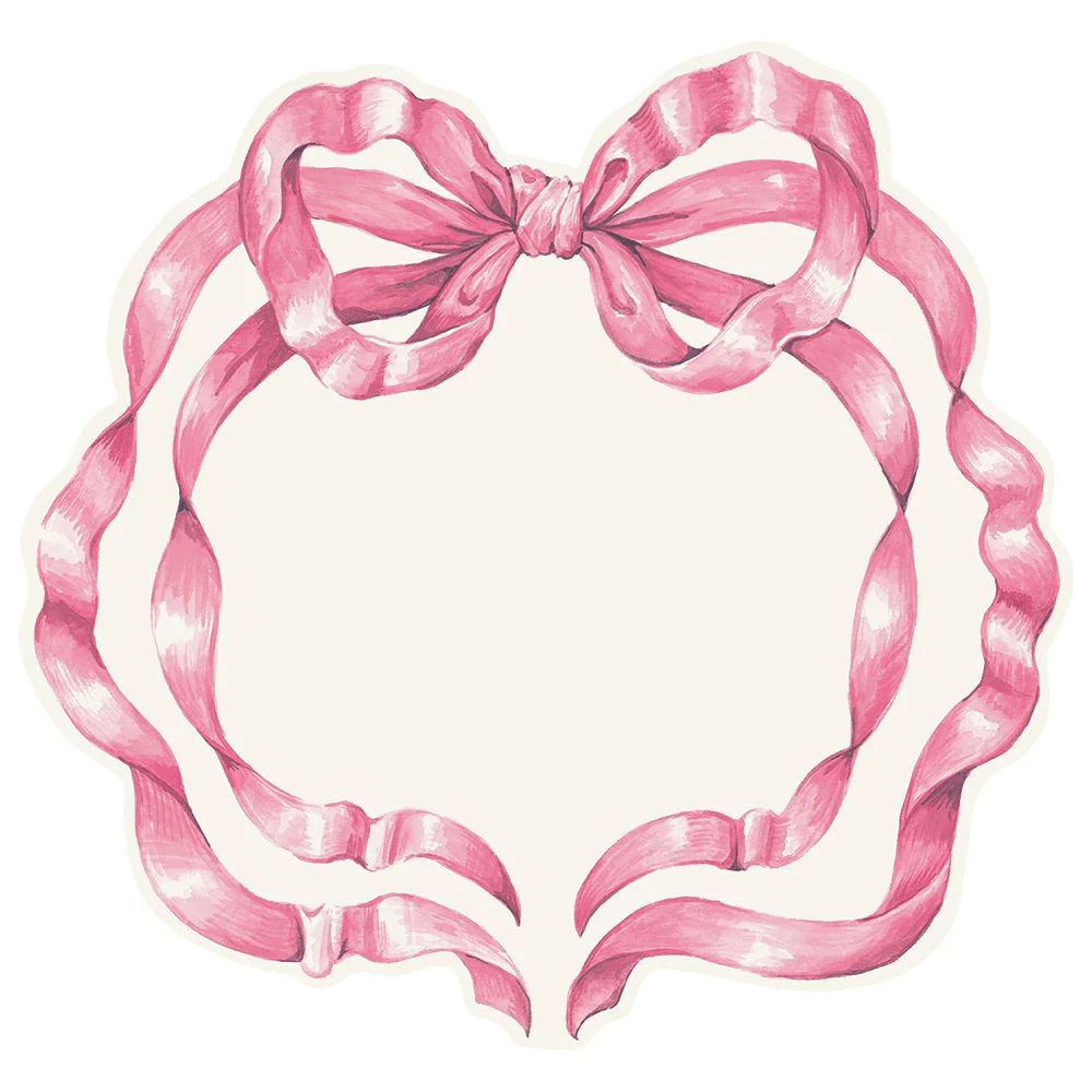 Die-cut Pink Bow Placemats | Shop Sweet Lulu