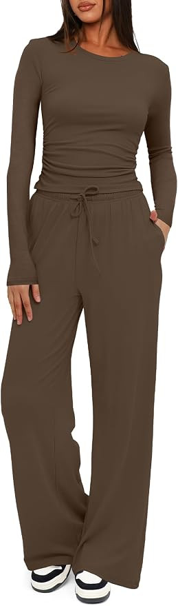 Darong Women's 2 Piece Matching Lounge Sets 2026 Fall Travel Outfits | Amazon (US)