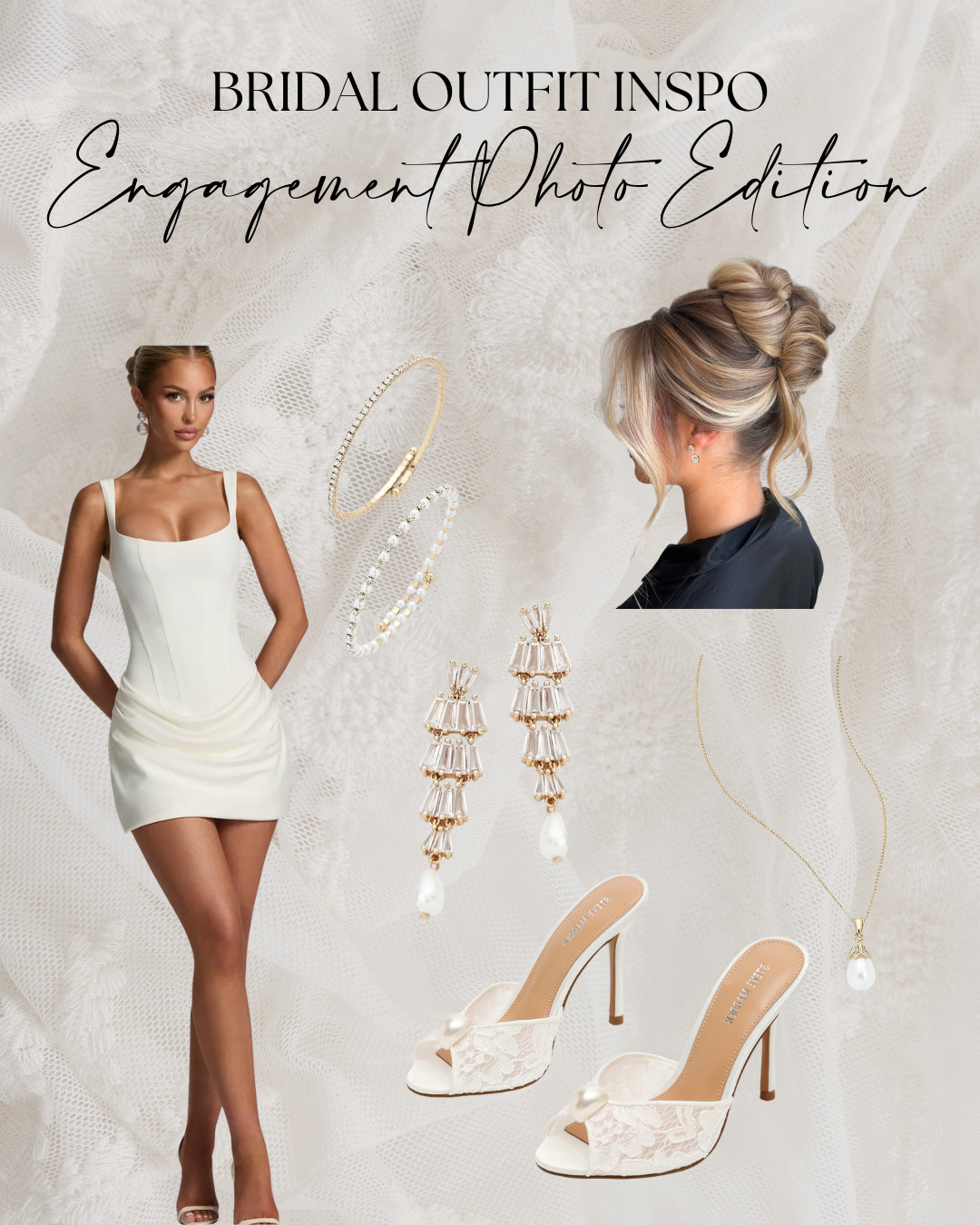 Whether it's a museum or a moody bar, this outfit is sure to shine in all of your engagement photos! 

 #LTKWedding