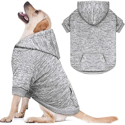 Dog Sweaters for Large Dogs,Dog Hoodie Fleece Pet Sweater Soft Clothes Sweatshirt with Pocket Pet... | Amazon (US)