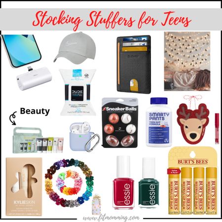Stocking Stuffers for Teens

Christmas gifts | gift guide | beauty | Burt’s Bees | Essie nail polish 

#LTKSeasonal #LTKHoliday