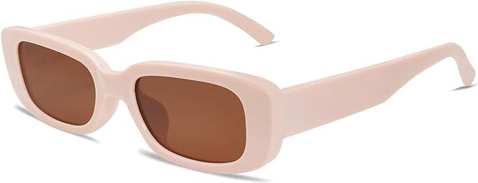 VANLINKER Polarized Rectangle Retro Vintage 90s Sunglasses For Women Rectangular Chunky Glasses E... | Amazon (US)