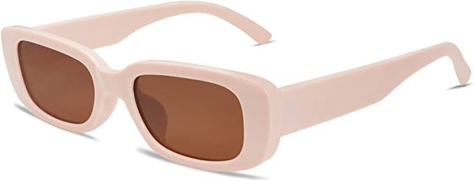 VANLINKER Polarized Rectangle Retro Vintage 90s Sunglasses For Women Rectangular Chunky Glasses E... | Amazon (US)