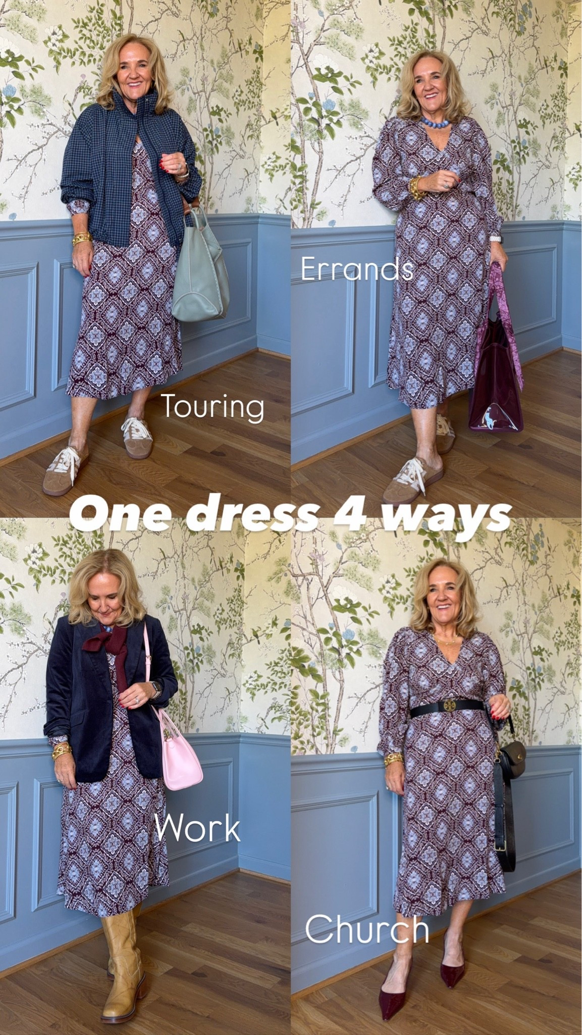Dress size 8 petite 
Belt and bag are your splurge. And they’re worth it. 
Sporty navy plaid jacket medium 
Navy corduroy blazer 10 petite 
20% off jelly tote code NANETTE20
Fall dress work dress office outfit Sunday style
Size up in the slingbacks 1/2

#LTKOver40 #LTKSaleAlert #LTKWorkwear

#LTKootd #LTKTravel
