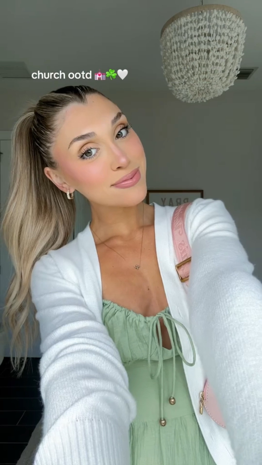 Sunday outfit of the day! 💒☘️🤍 I loveeee spring! 

#LTKWatchNow #LTKSeasonal #LTKStyleTip