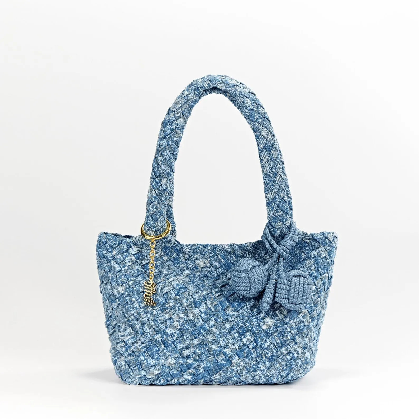 Calliope Muse Denim Handwoven Tote - Shoulder Bag for Vacation and Elevated Casual Style | Etsy (Global)
