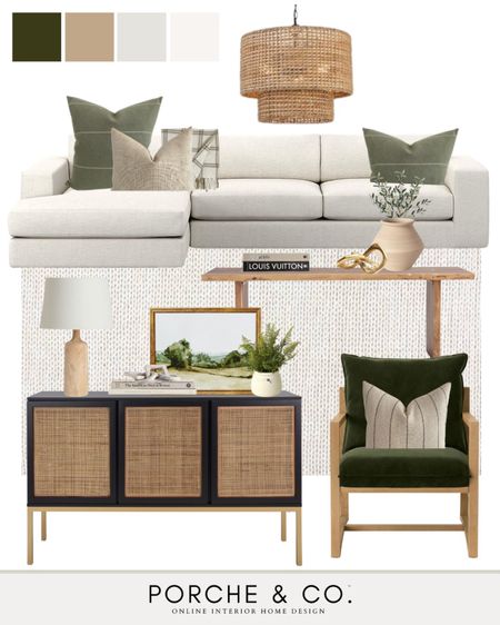 Living room mood board, living room inspo, living room design ideas, green living room, olive living room, sectional 

#LTKhome #LTKsalealert #LTKstyletip