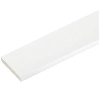 3/4 in. x 1-1/2 in. x 8 ft. White PVC Trim (15-Pack) | The Home Depot