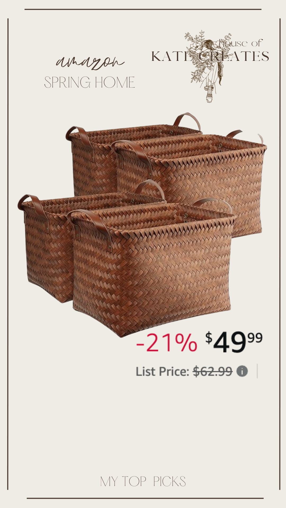 These would look so good in a laundry room, used for toy storage, or stick a tree in them!  

 #LTKSeasonal #LTKHome