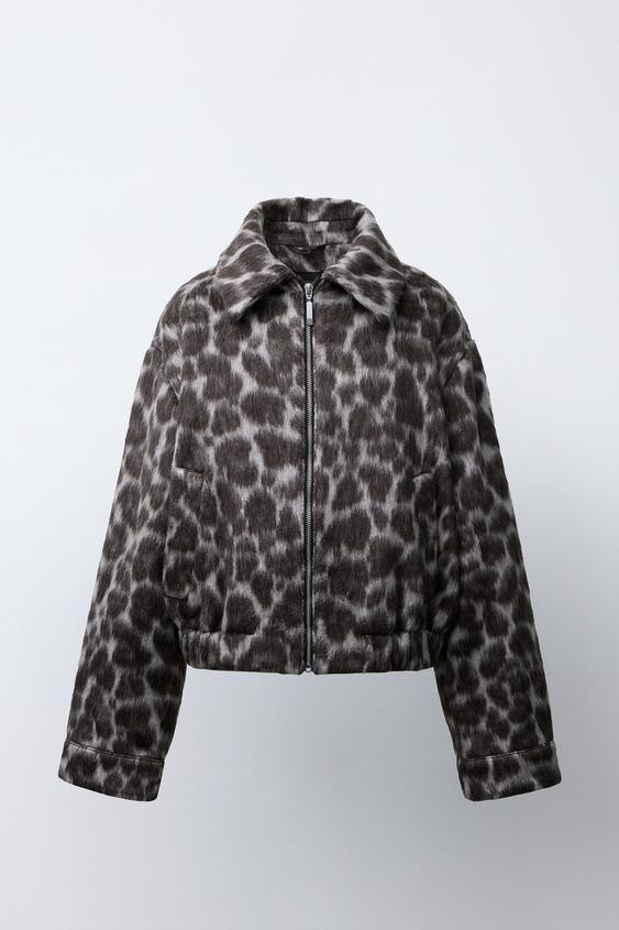 BLOUSON BOMBER ANIMAL PRINT | Zara FR