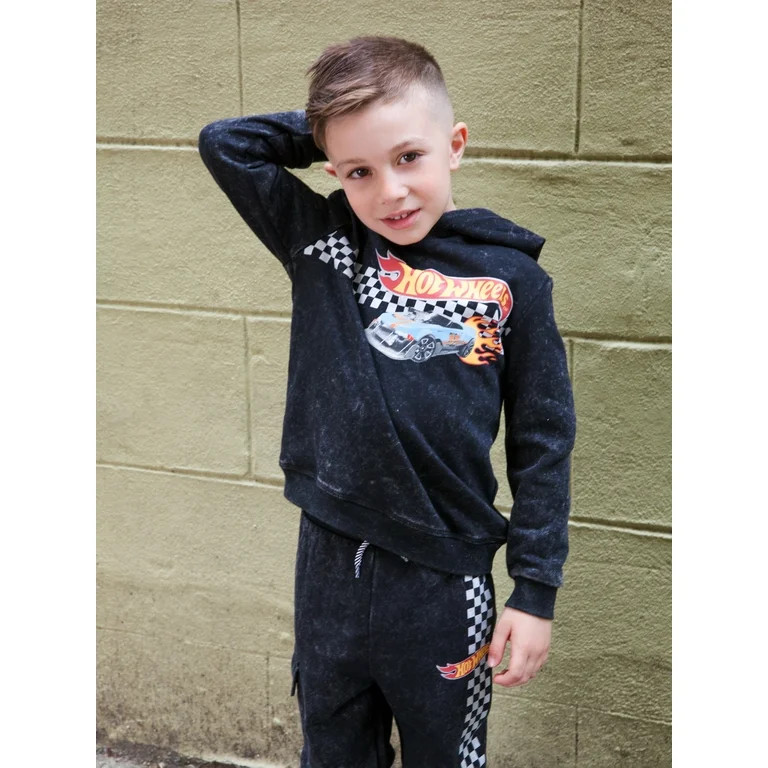 Hot Wheels Toddler Boy Hoodie and Joggers Set, Sizes 12M-5T | Walmart (US)
