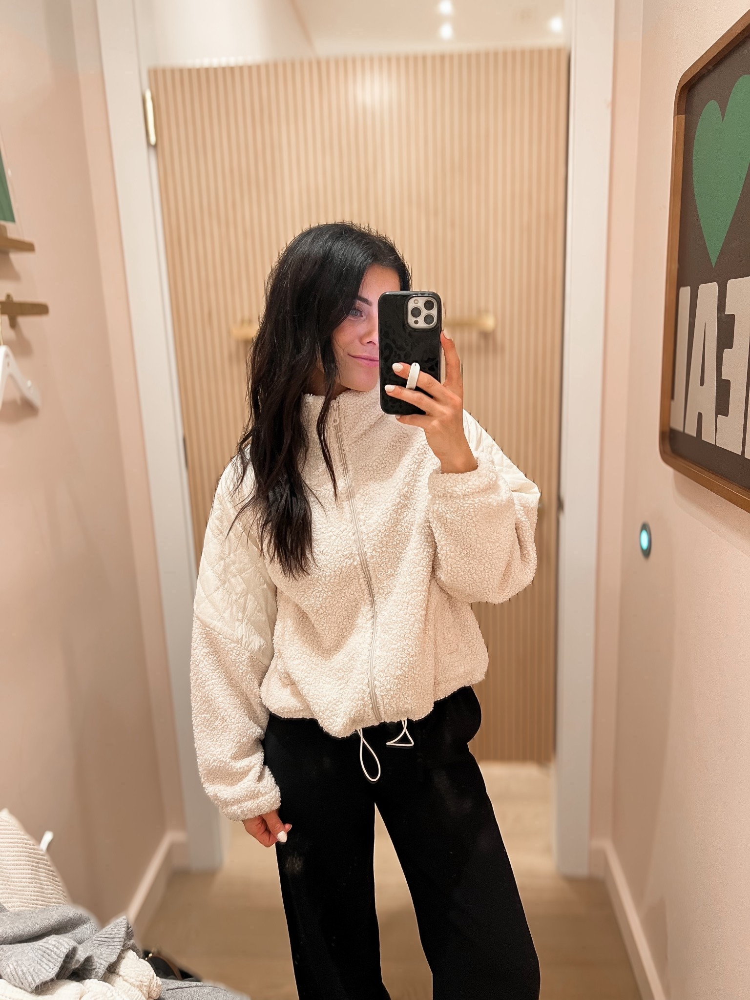 Sherpa jacket on sale! (Wearing L) 

#LTKSaleAlert #LTKHoliday #LTKActive