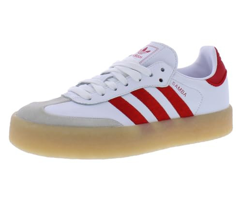 adidas Sambae Womens Shoes Size 9.5, Color: Cloud White/Red/White | Amazon (US)