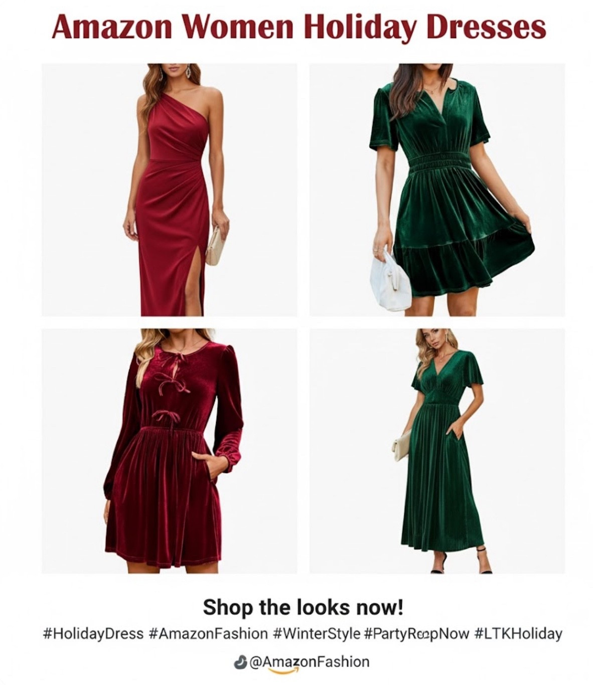 Holiday party season is officially here! 🎄✨

Found the perfect festive dresses on Amazon to get you ready for every event on your calendar. Whether you're loving the rich velvet textures or a chic satin moment, these jewel-toned beauties (that emerald and deep red! 😍) are guaranteed showstoppers.

Best part? They're all from Amazon, so you get fast shipping just in time for your parties!


@shop.ltk #LTKHoliday #LTK #shopLTK #LTKFinds #AmazonFashion #AmazonFinds #HolidayDress #HolidayStyle #PartyDress #VelvetDress #ChristmasDress #NYEoutfit #WinterFashion #StyleInspo #FestiveFashion #HolidayOutfit #AmazonDress

#LTKGiftGuide