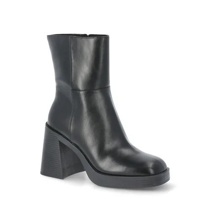 No Boundaries Platform Ankle Boots, Women's | Walmart (US)