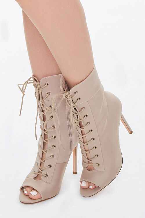 Lace-Up Stiletto Booties | Forever 21 (US)