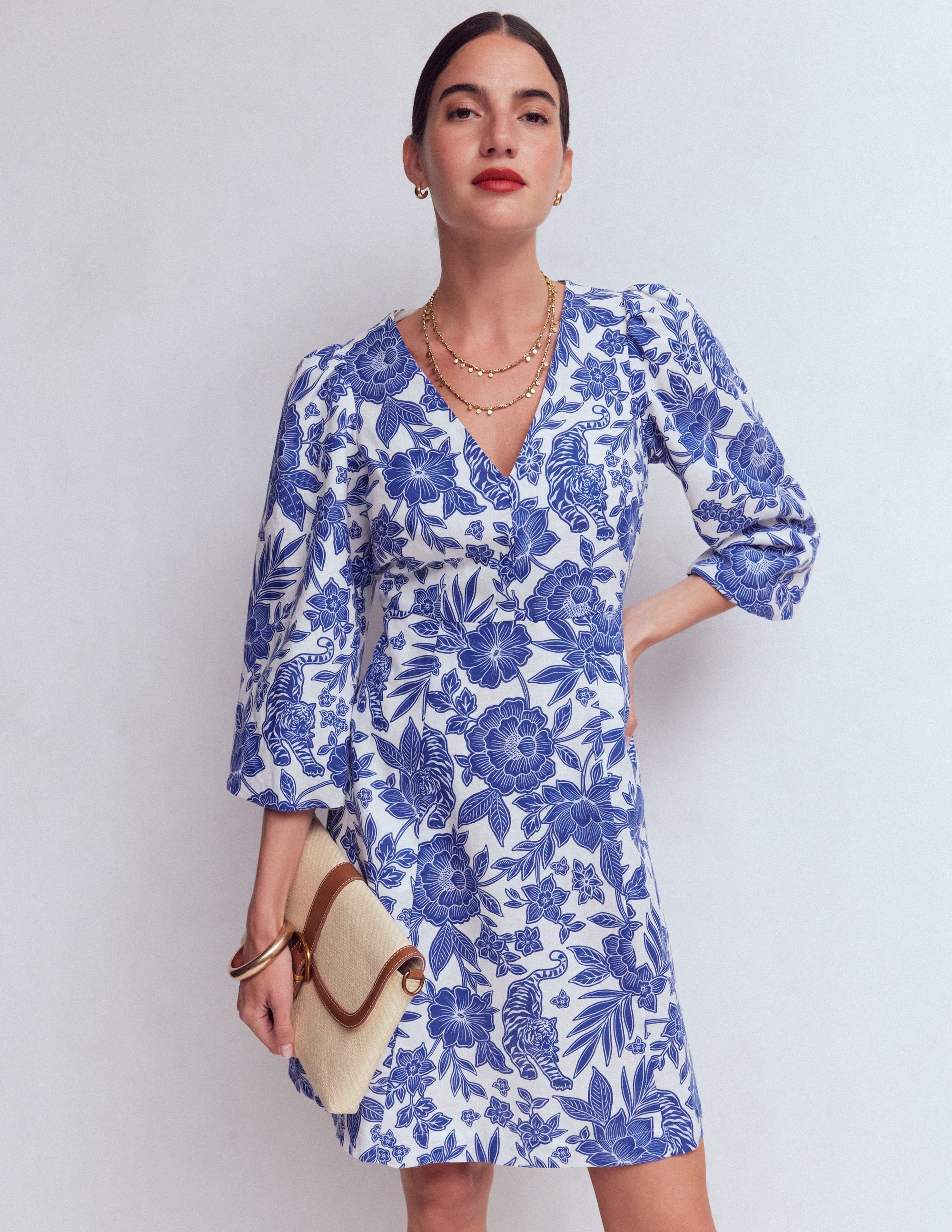 Octavia Cotton Dress-Multi Ikat Dream | Boden (US)