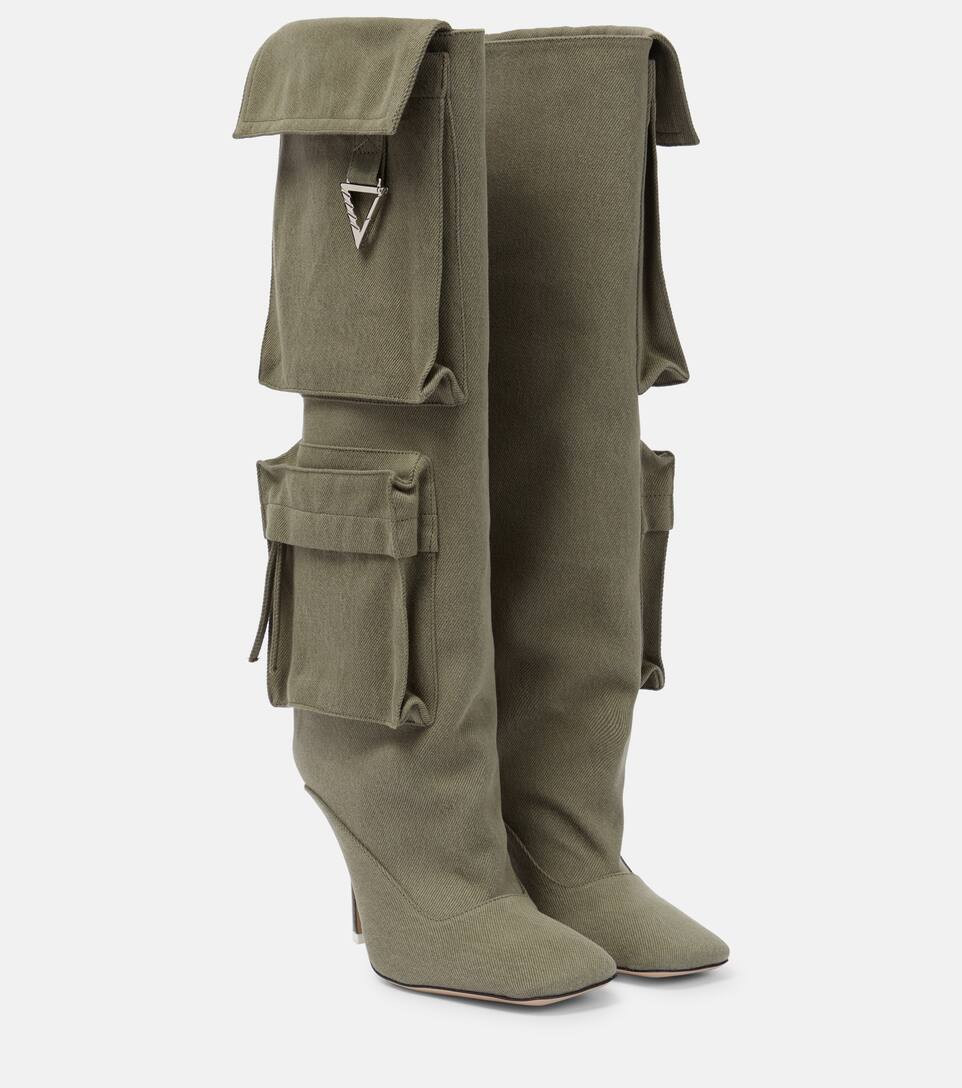 Sienna canvas knee-high boots | Mytheresa (US/CA)