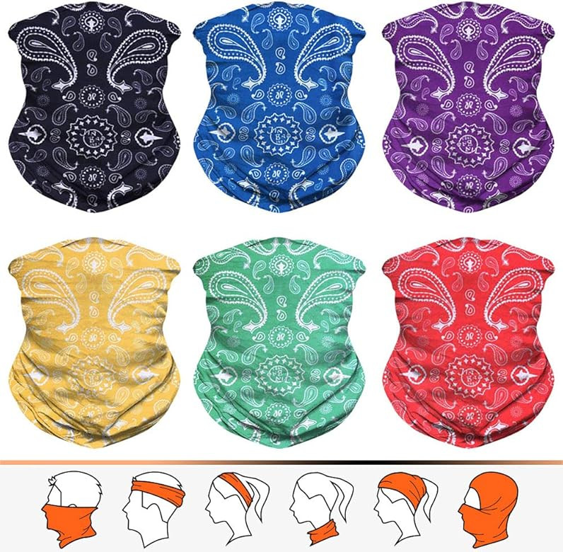 Headwear, Bandana, Neck Gaiter Head Wrap Headband Balaclava Magic Scarf | Amazon (US)