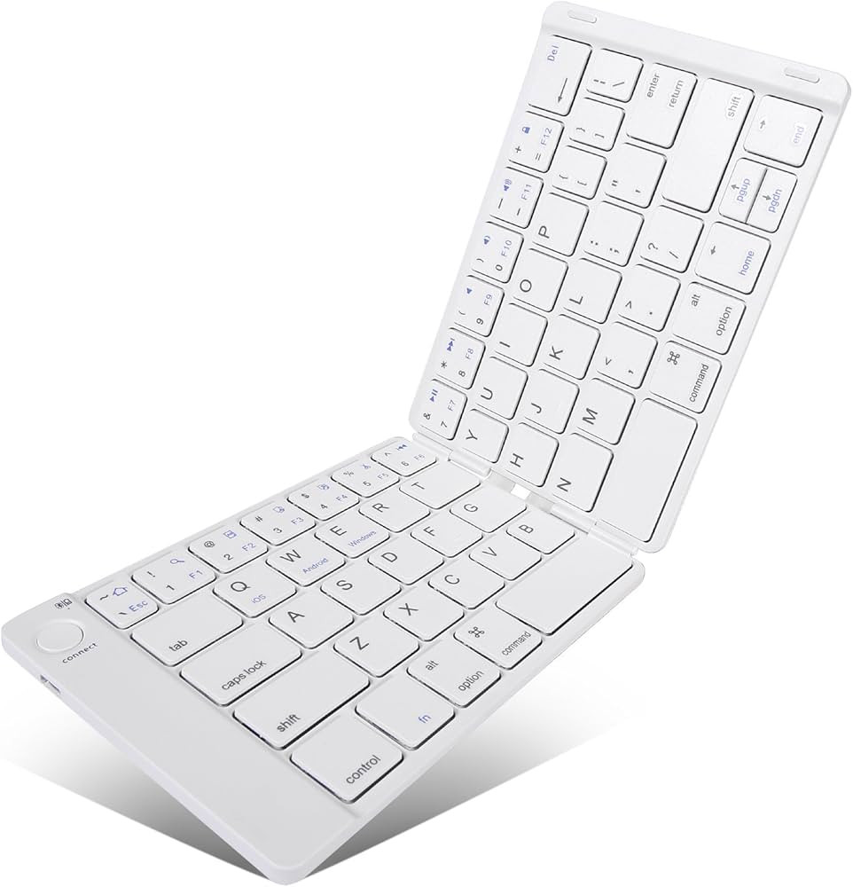 Joyzy Foldable Keyboard Bluetooth Folding Keyboard Full Size Pocket Wireless Keyboard for iOS Pho... | Amazon (US)
