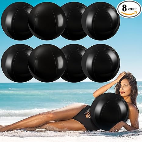 Sinmoe 8 Pieces Inflatable Beach Balls Decorations Solid Swimming Pool Ball for Summer Beach, Poo... | Amazon (US)