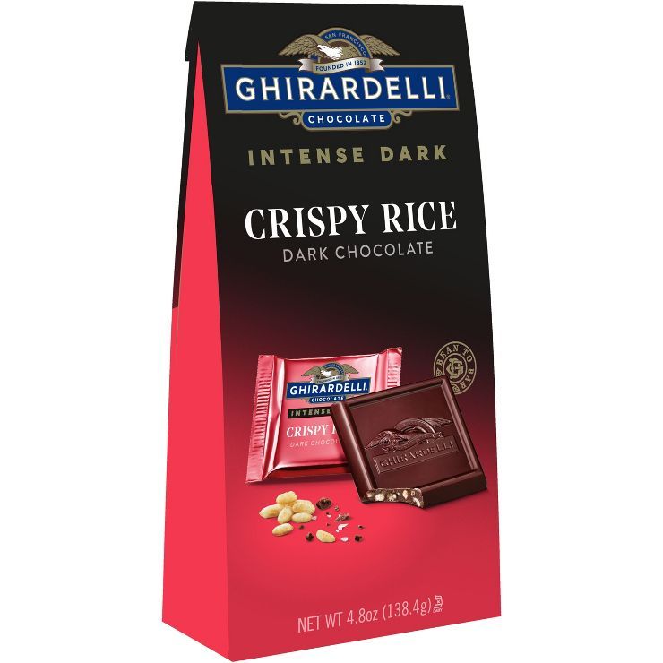 Ghirardelli Intense Dark Crispy Rice Squares - 4.8oz | Target
