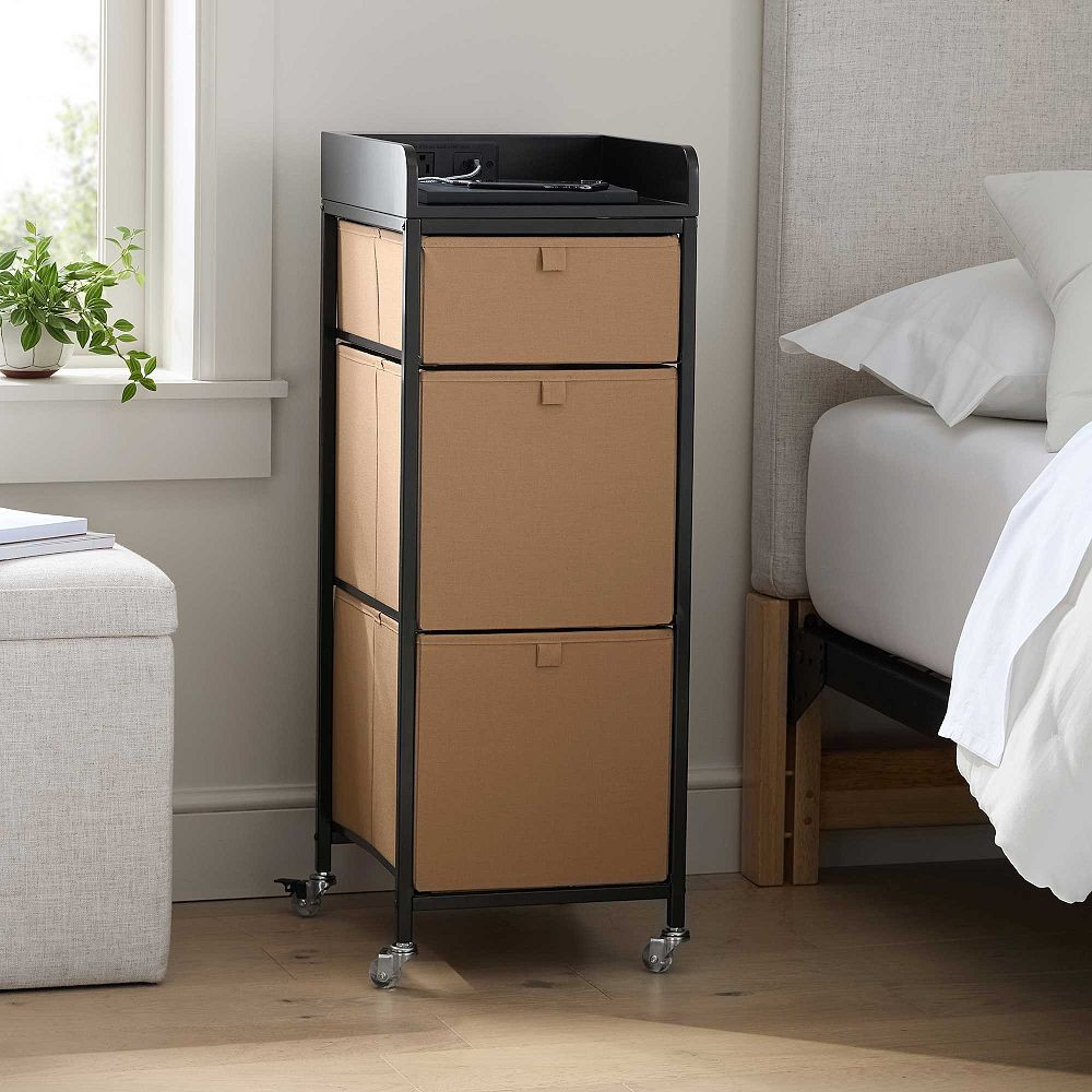 Tall Plug-In Rolling Cart (12.75"x35") | Pottery Barn Teen