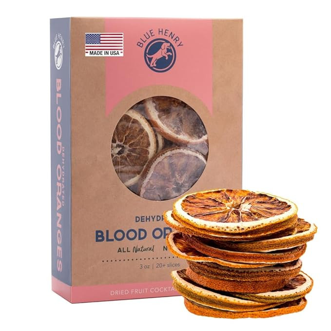 BlueHenry Dehydrated Blood Orange Wheels - 2.5 oz - 20+ slices - Natural Fruit | Amazon (US)