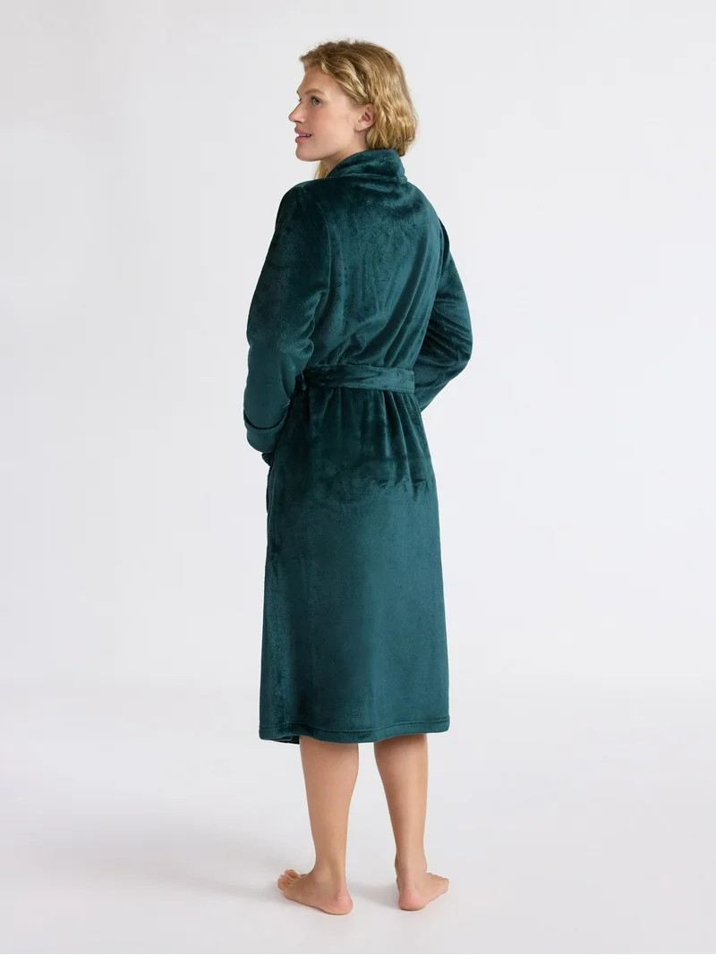 Joyspun Women's Plush Robe, Sizes S-3X | Walmart (US)