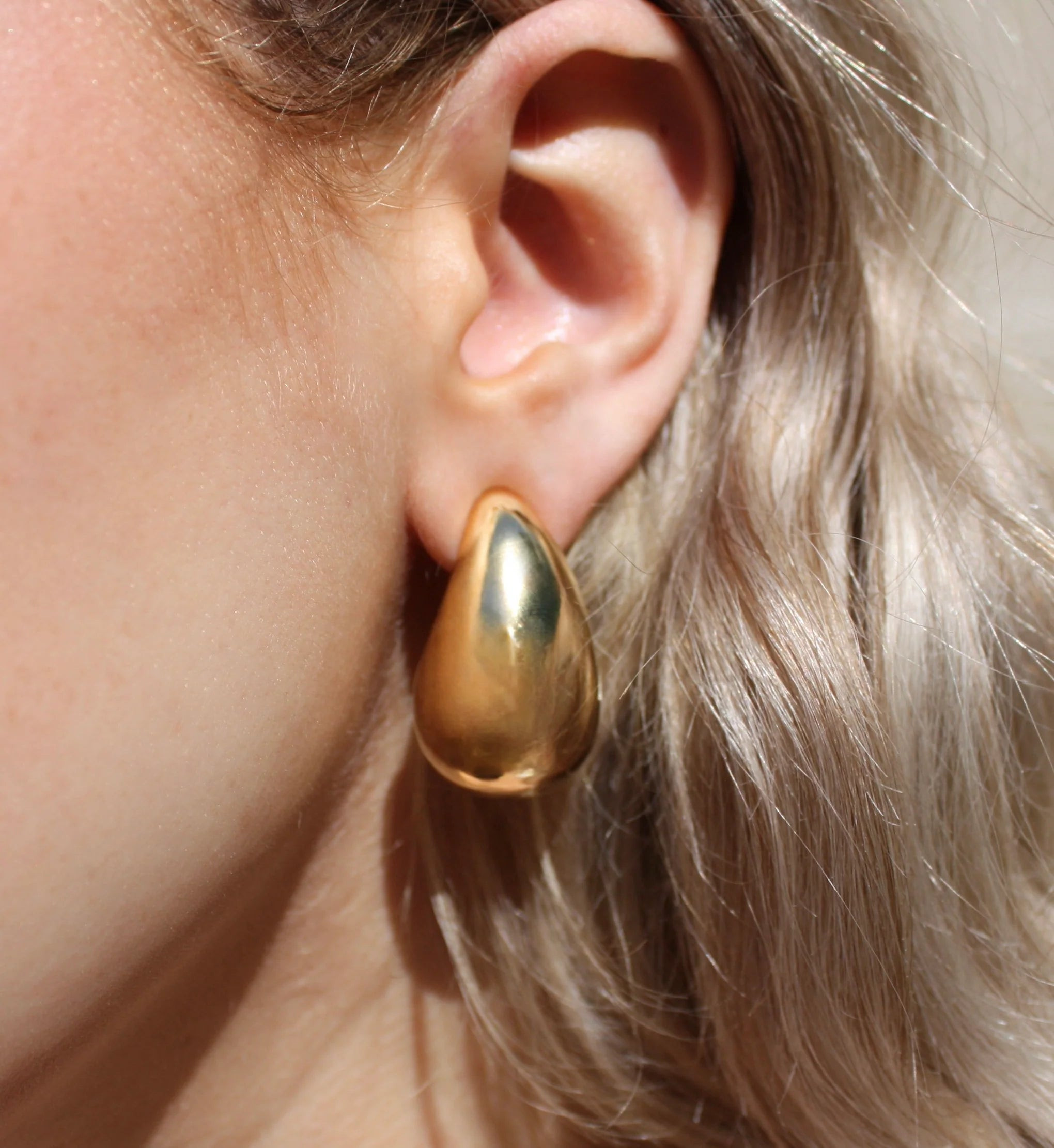 Teardrop Earrings Gold | Extremely Refined Boutique