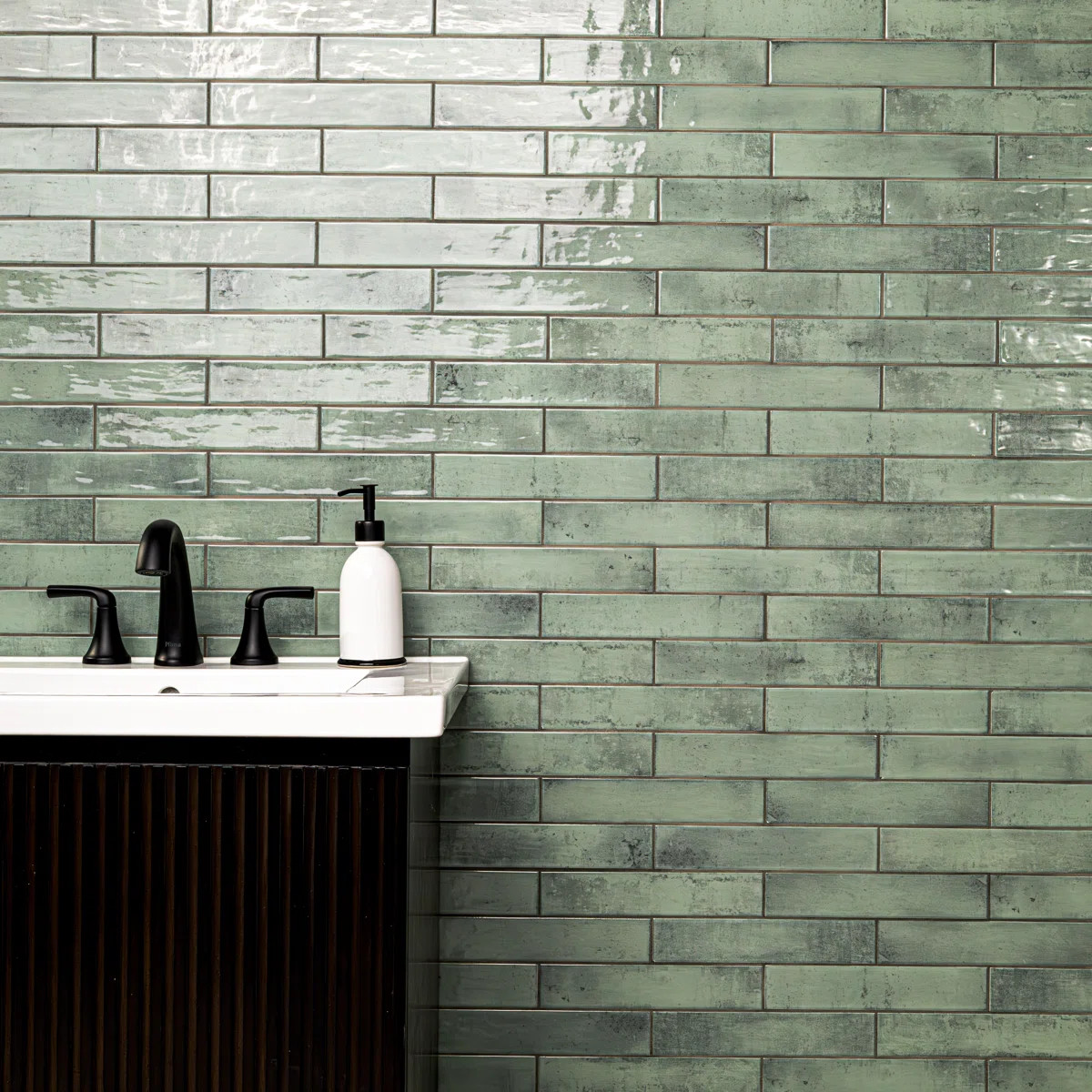 Ackland Zarah 2 in. x 10 in. Glossy Ceramic Subway Wall Tile & Reviews | Wayfair | Wayfair North America