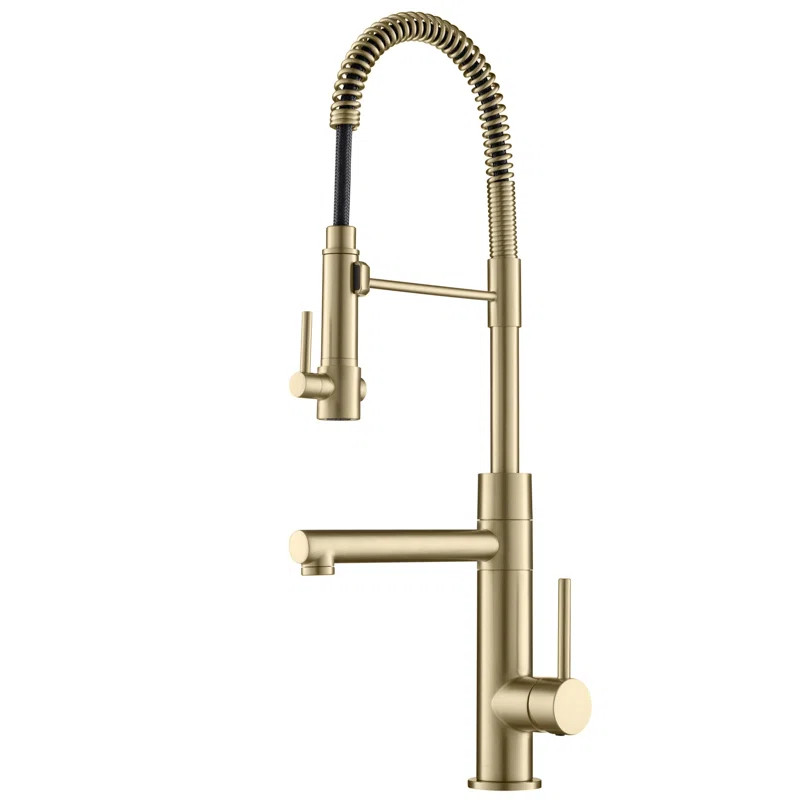 KRAUS Artec Pro 2-Function Commercial Style Pre-Rinse Kitchen Faucet with Pull-Down Spring Spout ... | Wayfair North America