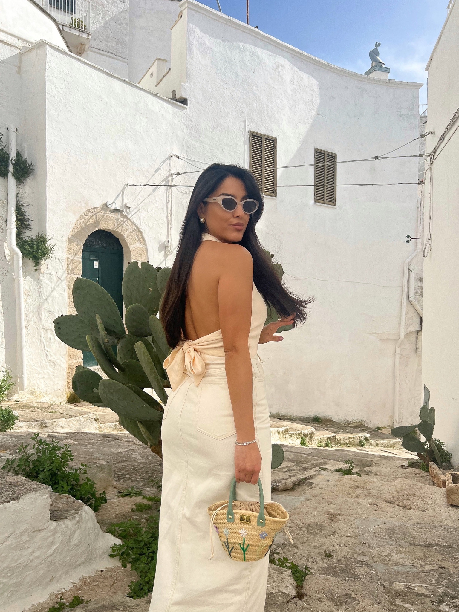 Summer White Outfit inspiration 🤍

White Denim maxi skirt, Mango, H&M, Halterneck top, summer style, Italy. 

#LTKstyletip #LTKeurope #LTKSeasonal