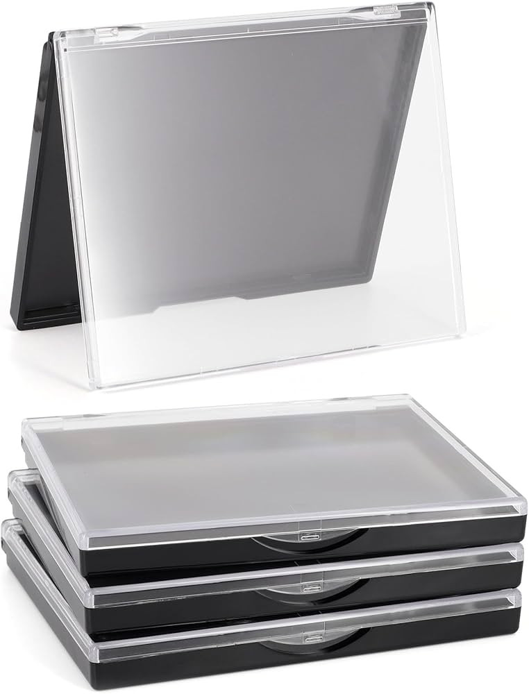 Magnetic Makeup Palette with Clear Top, 3Pack Empty Eyeshadow Pan Dispensing Storage Box with 60P... | Amazon (US)