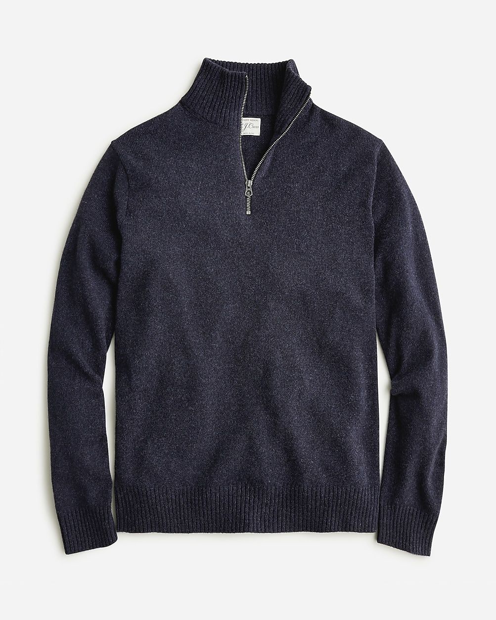 Marled rugged merino wool-blend half-zip sweater | J. Crew US