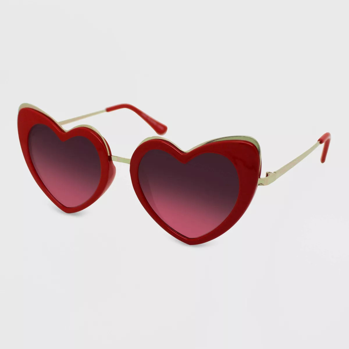 Women's Valentine's Day Heart Sunglasses - Wild Fable™ Red | Target