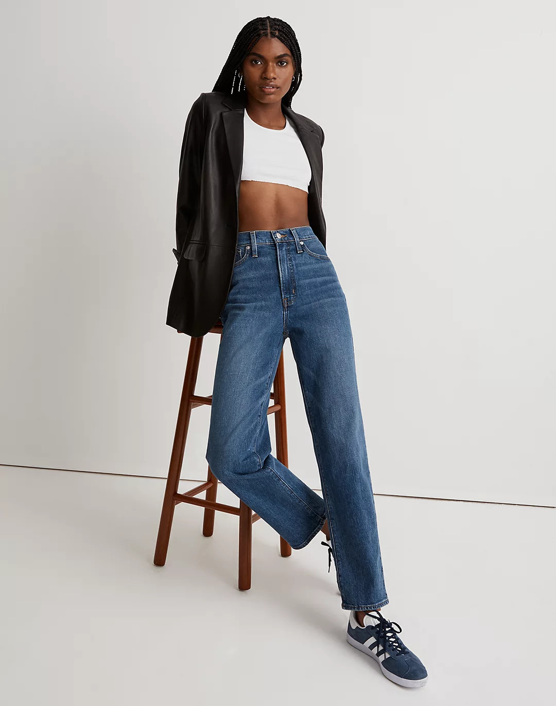 The Petite Perfect Vintage Straight Jean in Mayfield Wash | Madewell