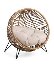 Indoor Outdoor Woven Half Moon Pet Chair | TJ Maxx